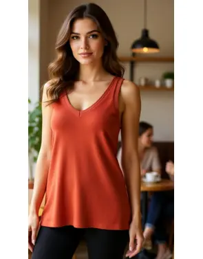 Garde-robe - Top - Donker oranje