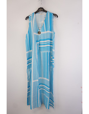 Garde-robe - Halflang Kleedje - Blauw
