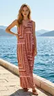 Garde-robe - Halflang Kleedje - Roze-beige