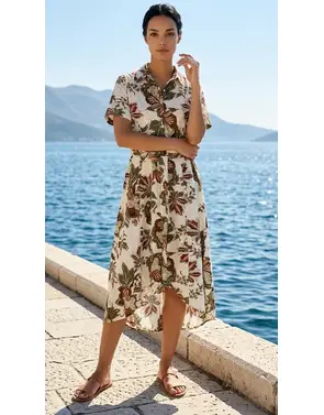 Garde-robe - Lang kleed - Kaki