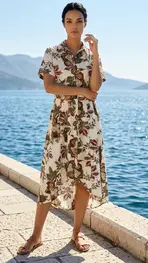Garde-robe - Lang kleed - Kaki