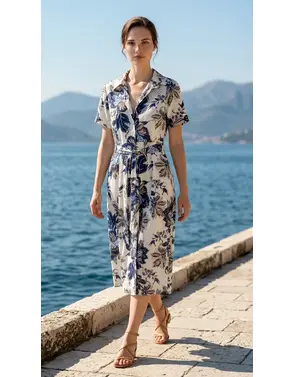 Garde-robe - Lang kleed - Blauw