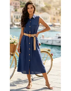 Garde-robe - Lang kleed - Blauw