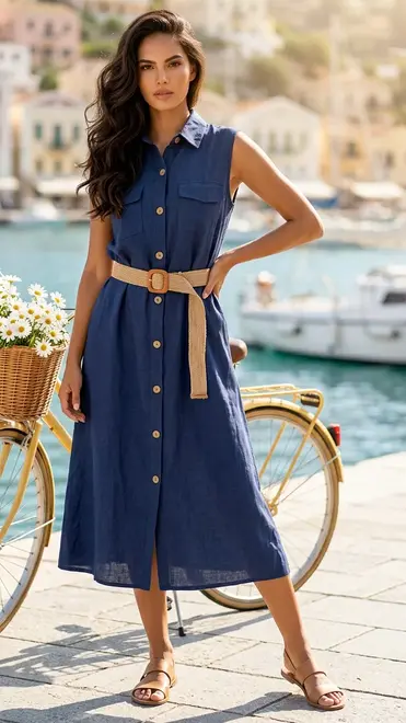 Garde-robe - Lang kleed - Blauw
