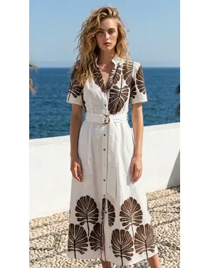 Garde-robe - Lang kleed - Bruin