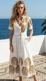 Garde-robe - Lang kleed - Beige
