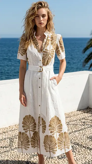 Garde-robe - Lang kleed - Beige