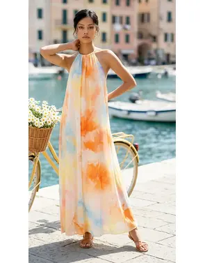 Garde-robe - Lang kleed - Geel