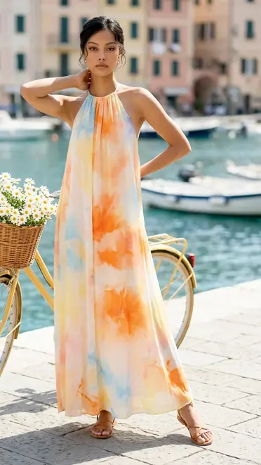 Garde-robe - Lang kleed - Geel