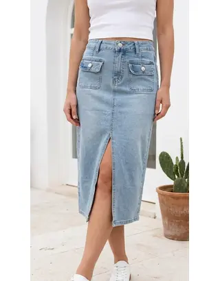 Garde-robe - Halflange Rok - Jeans