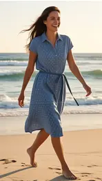 Garde-robe - Halflang Kleedje - Jeans
