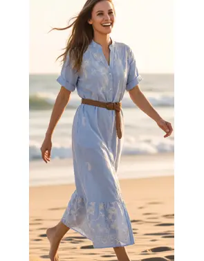 Garde-robe - Lang kleed - Blauw