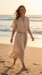 Garde-robe - Lang kleed - Beige