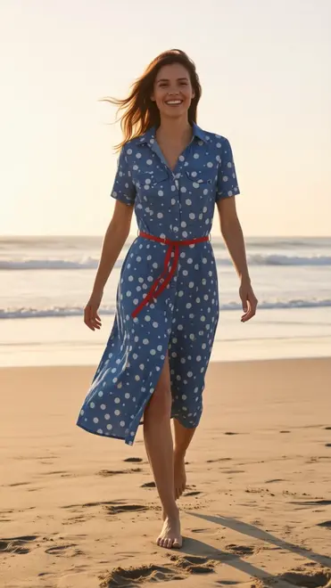 Garde-robe - Halflang Kleedje - Jeans