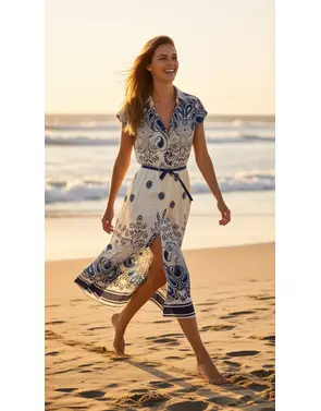 Garde-robe - Lang kleed - Blauw