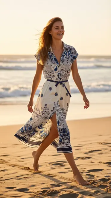 Garde-robe - Lang kleed - Blauw