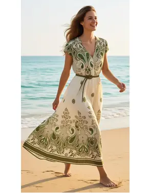 Garde-robe - Lang kleed - Groen