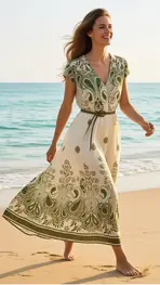 Garde-robe - Lang kleed - Groen