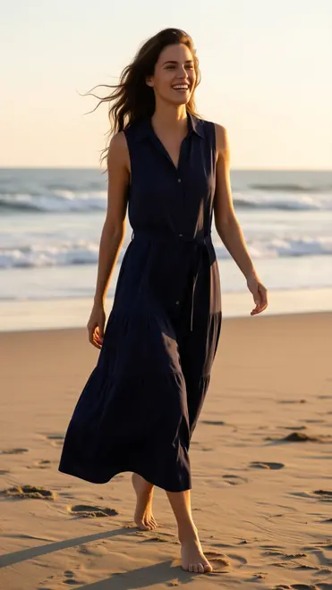 Garde-robe - Lang kleed - Marine