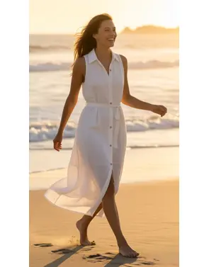 Garde-robe - Lang kleed - Wit