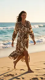 Garde-robe - Lang kleed - Bruin