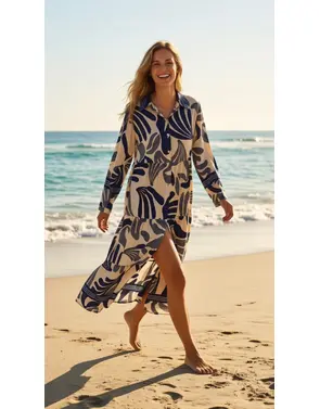 Garde-robe - Lang kleed - Blauw