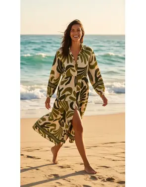 Garde-robe - Lang kleed - Groen