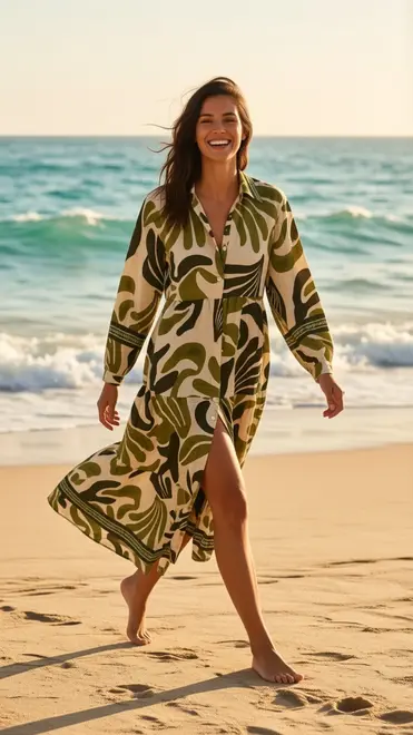 Garde-robe - Lang kleed - Groen