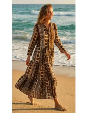 Garde-robe - Lang kleed - Kaki