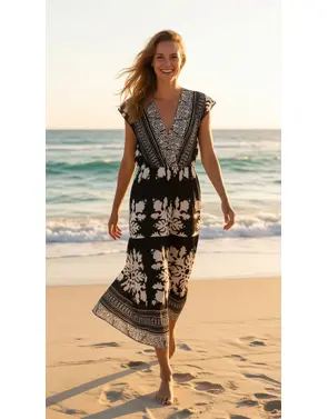 Garde-robe - Lang kleed - Zwart
