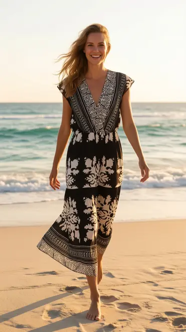 Garde-robe - Lang kleed - Zwart