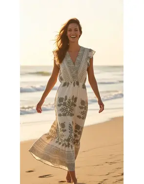 Garde-robe - Lang kleed - Groen