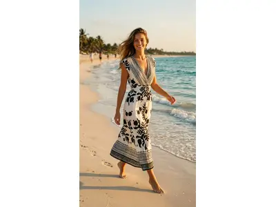 Garde-robe - Lang kleed - Zwart-wit