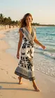Garde-robe - Lang kleed - Zwart-wit