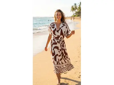 Garde-robe - Lang kleed - Bruin