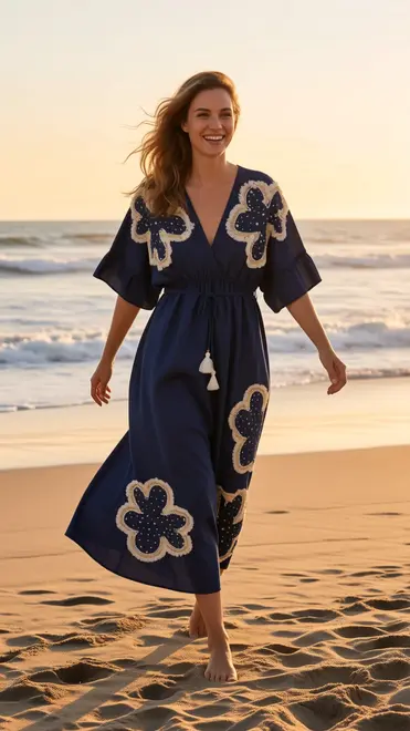 Garde-robe - Lang kleed - Donker jeans