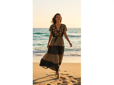 Garde-robe - Lang kleed - Zwart