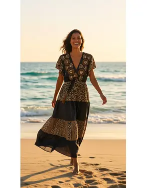 Garde-robe - Lang kleed - Zwart