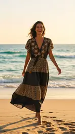 Garde-robe - Lang kleed - Zwart