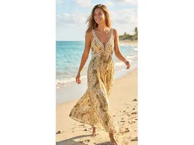 Garde-robe - Lang kleed - Beige