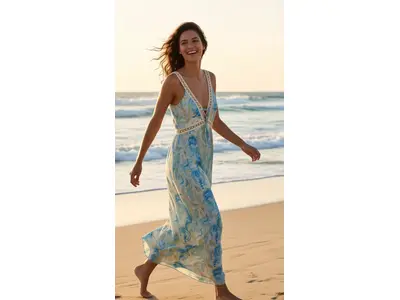 Garde-robe - Lang kleed - Blauw