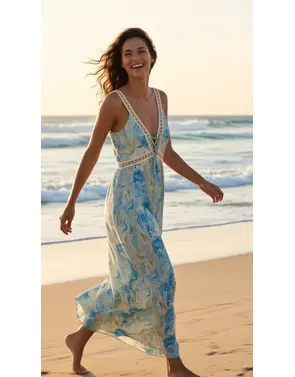 Garde-robe - Lang kleed - Blauw