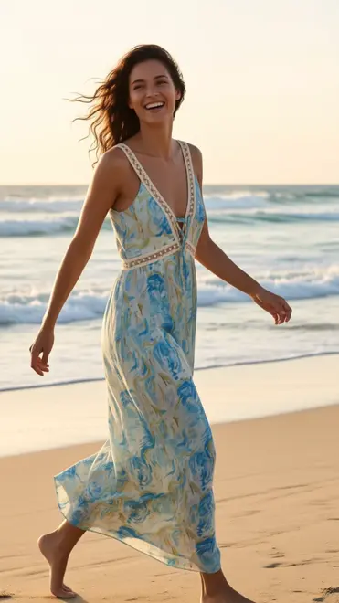 Garde-robe - Lang kleed - Blauw