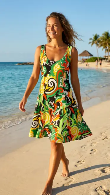 Garde-robe - Kort Kleedje - Groen