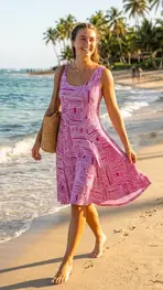 Garde-robe - Kort Kleedje - Fushia