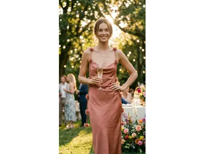 Garde-robe - Lang kleed - Bruin