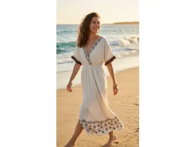 Garde-robe - Lang kleed - Beige-bruin