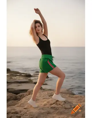Garde-robe - Short - Groen