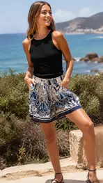 Garde-robe - Short - Blauw
