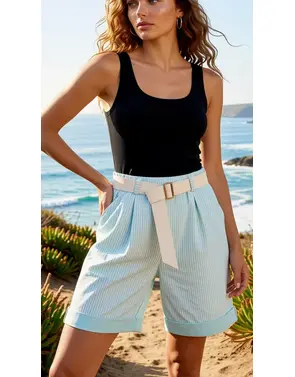 Garde-robe - Short - Munt